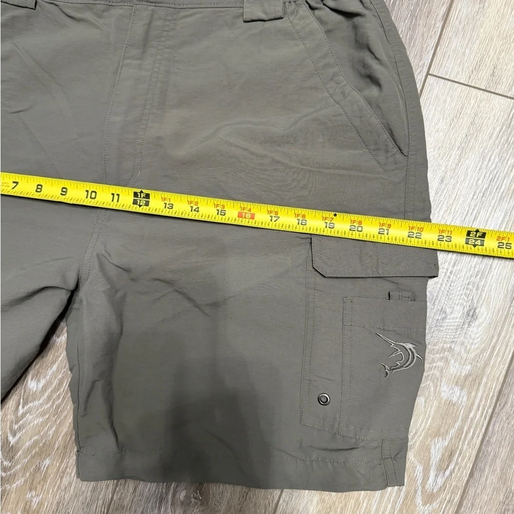 Reel Legends green Performance Shorts With Elastic Side waist for comfort